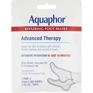Aquaphor Advanced Therapy Repairing Foot Masks, 1 Pair | CVS Health