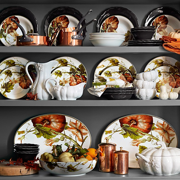 Botanical Pumpkin Dinnerware Collection | Williams-Sonoma