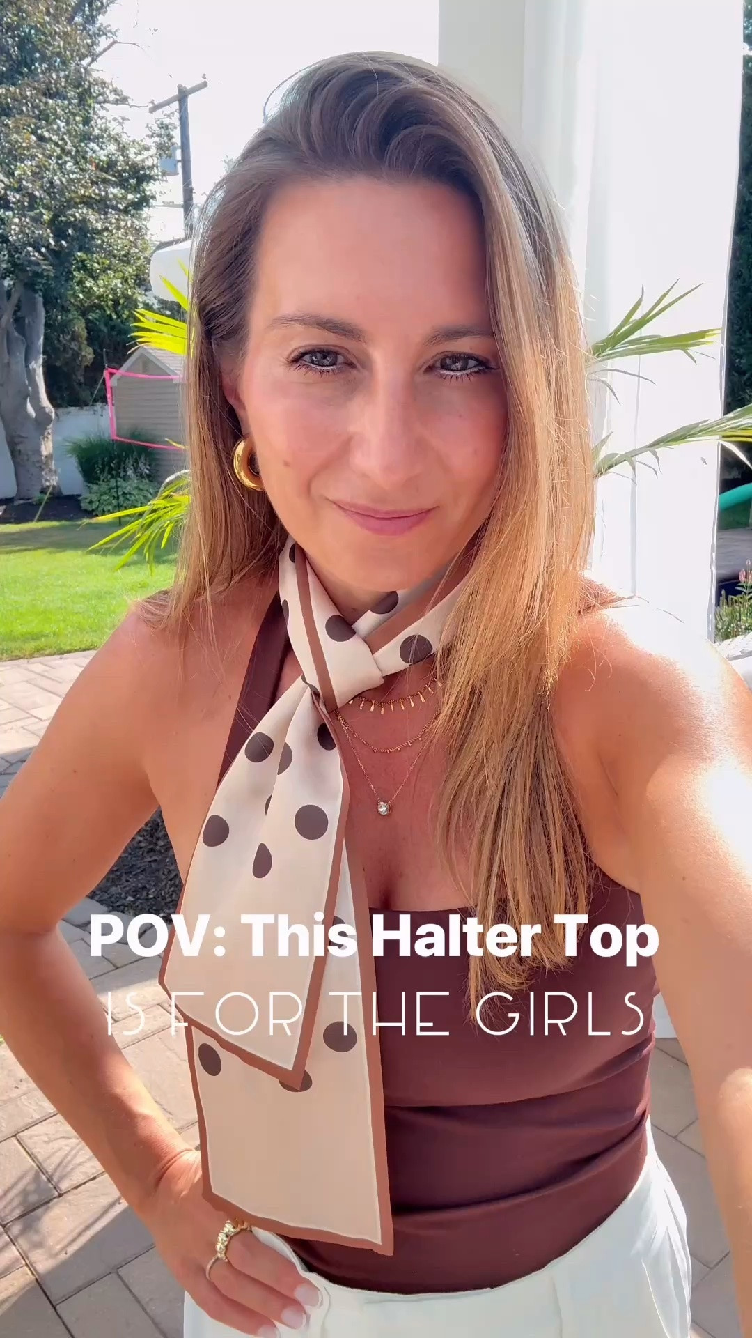 Cute little outfit of the day! The halter top is to die for! I am 5 foot three 130 pounds in a size small true to size. Removable pads super soft next strap and comes in multiple colors.

#LTKootd #LTKActive #LTKSaleAlert