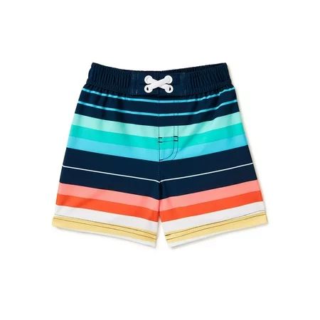 Wonder Nation Toddler Boys Multi Stripes Swim Shorts | Walmart Online Grocery