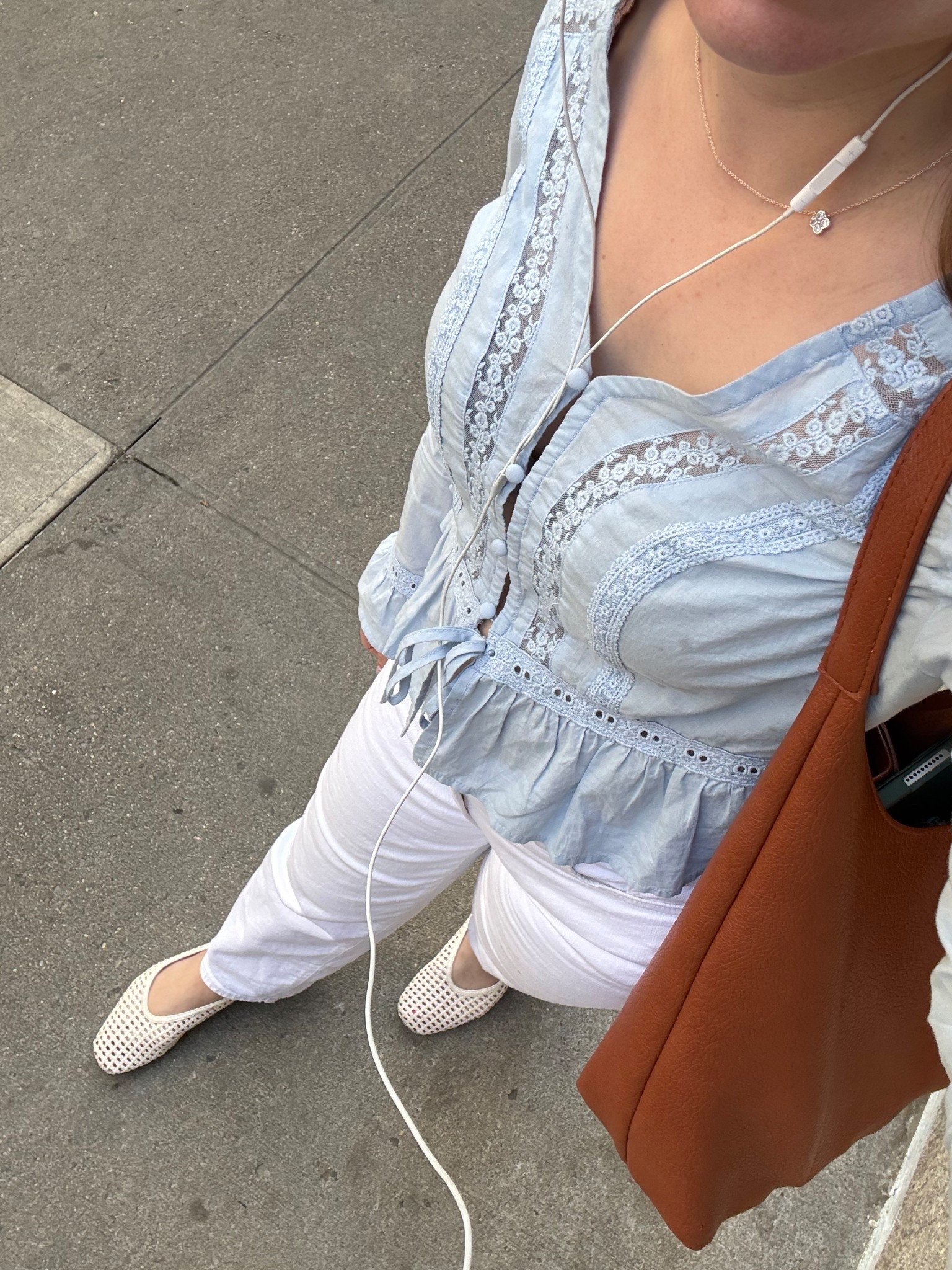 Long sleeve lace tie-front top and white jeans for a perfect spring day 🌷 

#LTKootd #LTKSeasonal