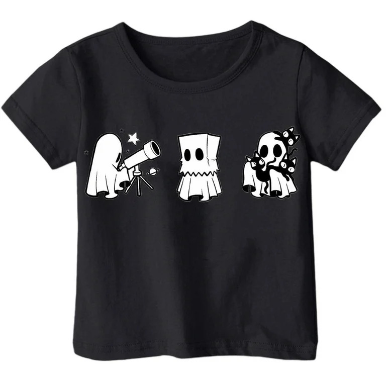 Weebloom Kids Halloween Shirts Boys Girls Children Printed T Shirt Style Short Sleeved Top for 1-... | Walmart (US)