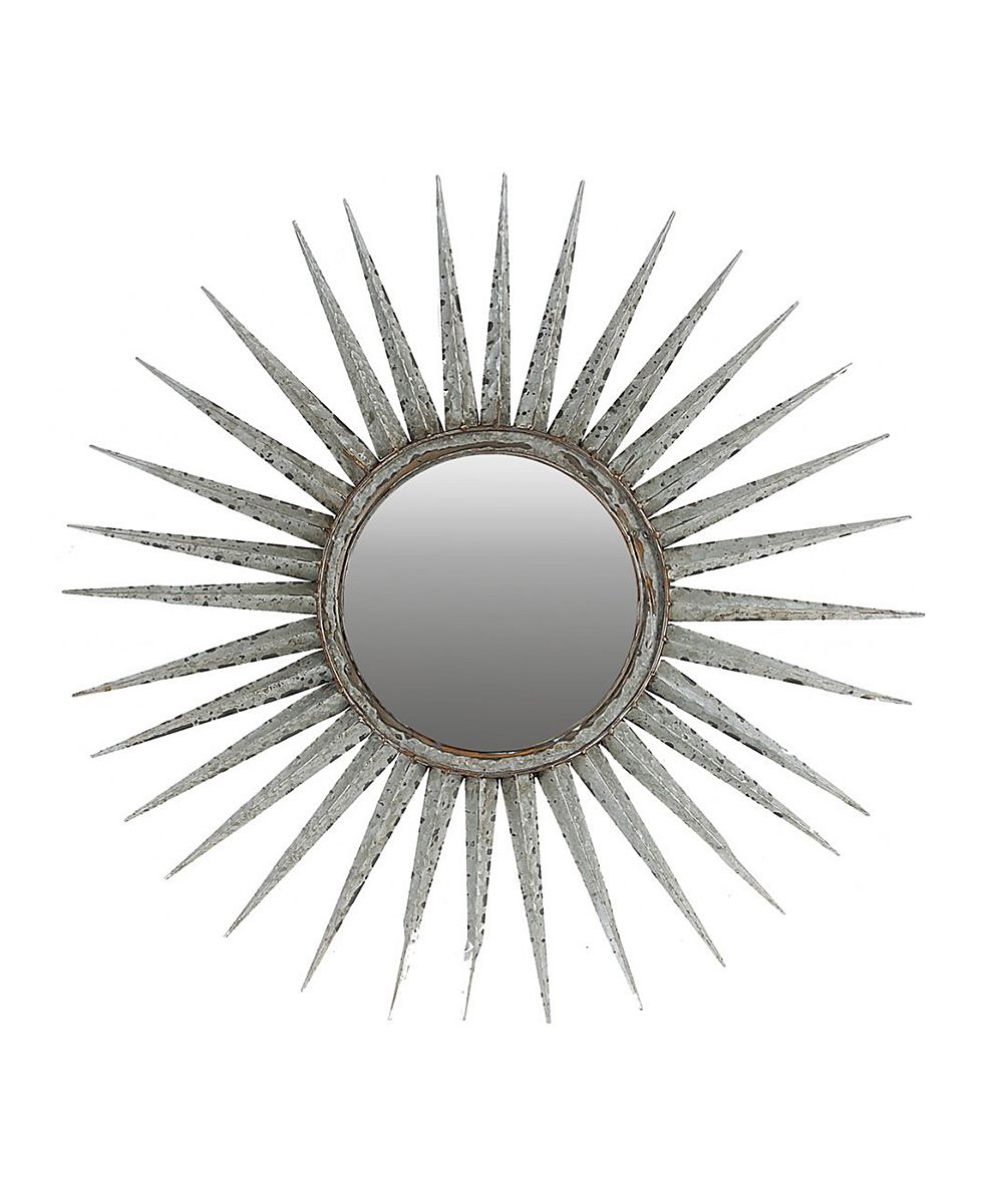 Established 98 Wall Mirrors - Gray Starburst Mirror | Zulily