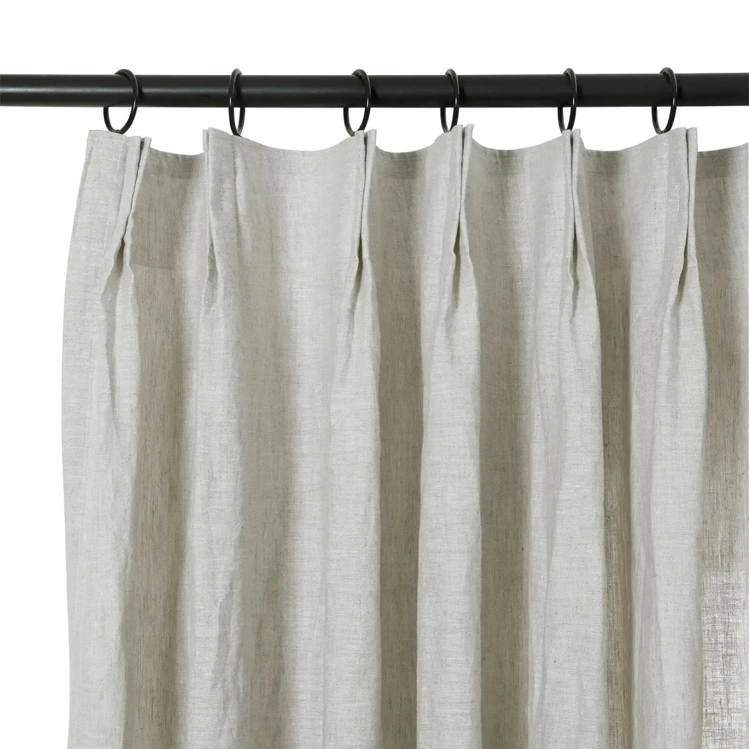 Doris 100% Linen Curtain Pleated | TWOPAGES