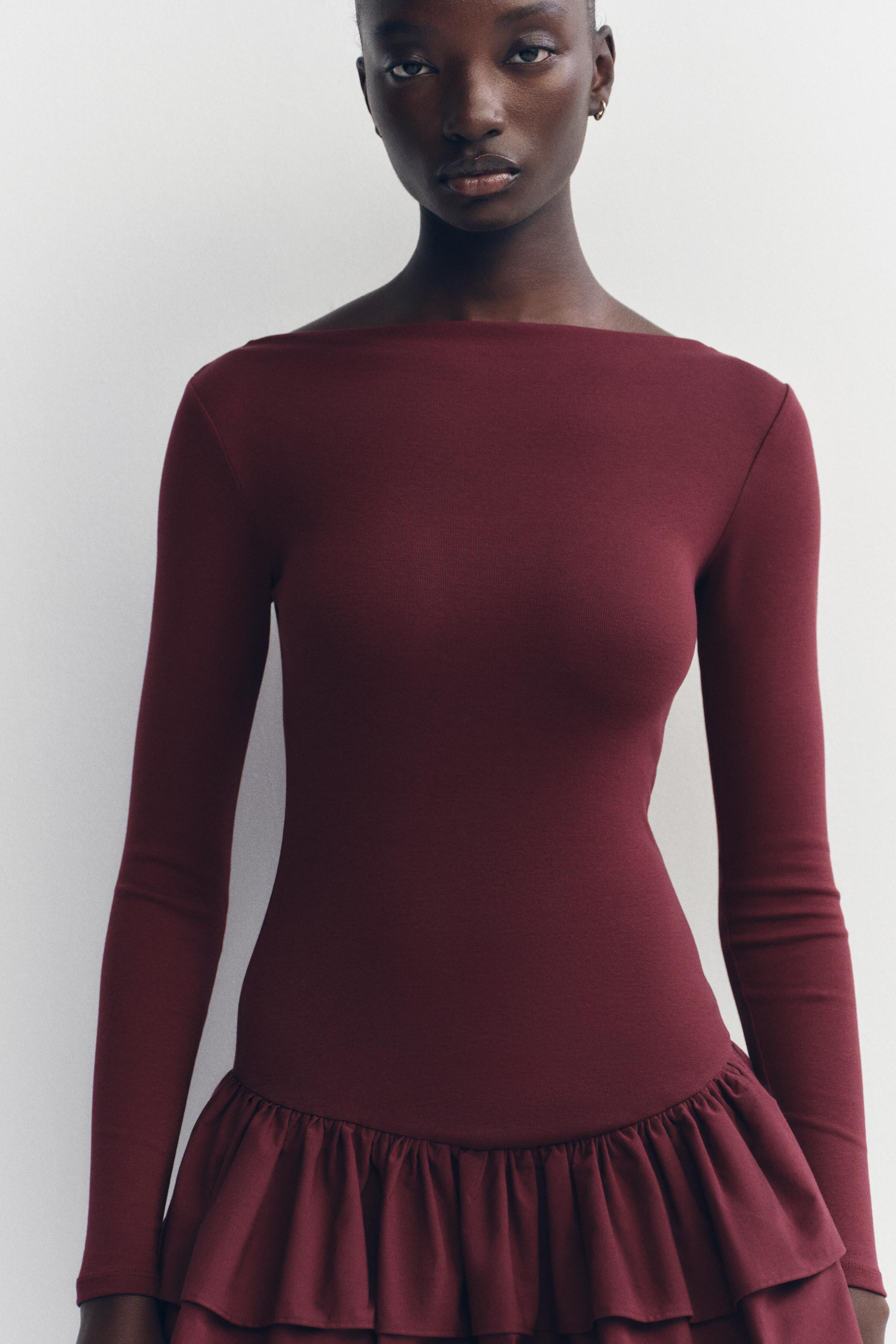 SHORT RUFFLED DRESS | Zara US