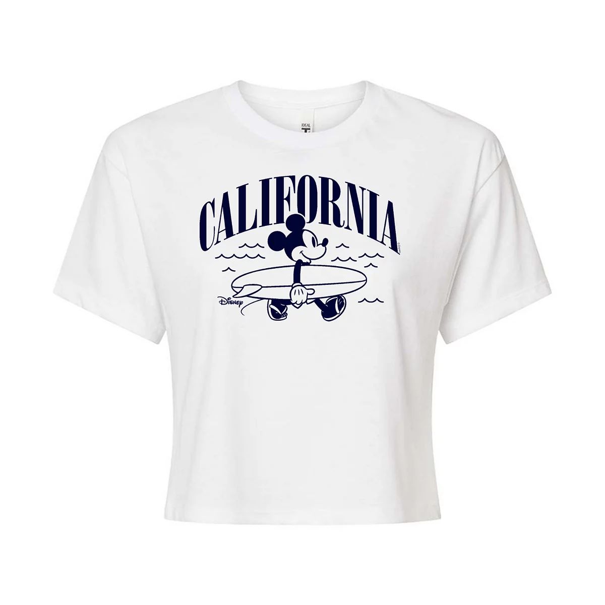 Disney's Mickey Mouse Juniors' California Cropped Tee | Kohl's