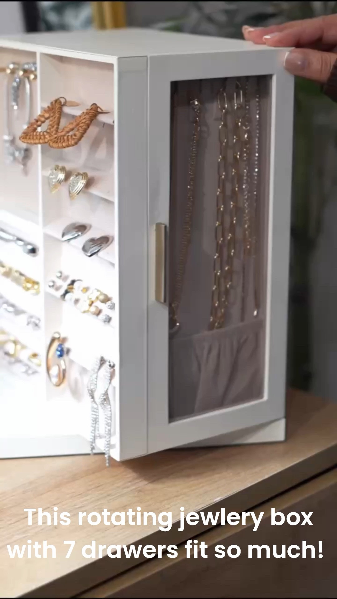 This rotating jewelry organizer is a game changer! So many drawers, such a great way to keep my jewelry organized 

#LTKgrwm