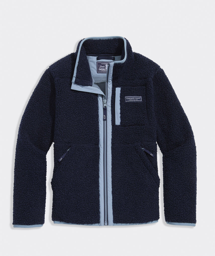 Boys' High-Pile SuperShep™ Full-Zip Jacket | vineyard vines