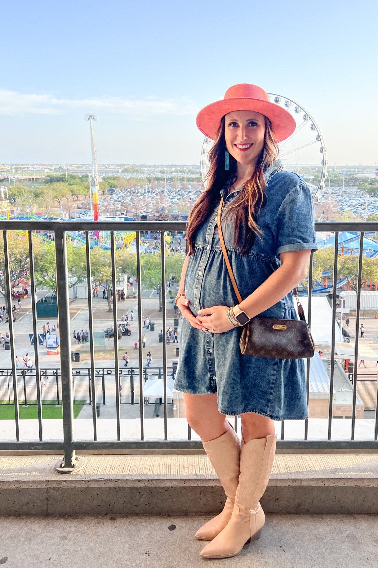The best blue jean baby doll dress! Whether you’re pregnant or not, this dress is perfect for spring and summer! 

Dress, spring dress, spring, spring outfits, spring outfit, spring style, maternity style, maternity, 24 weeks pregnant, pregnant,
Boots, hat, Houston rodeo, rodeo outfit, cowboy boots, cowboy boots, Texas style 

#LTKSeasonal #LTKbump #LTKstyletip