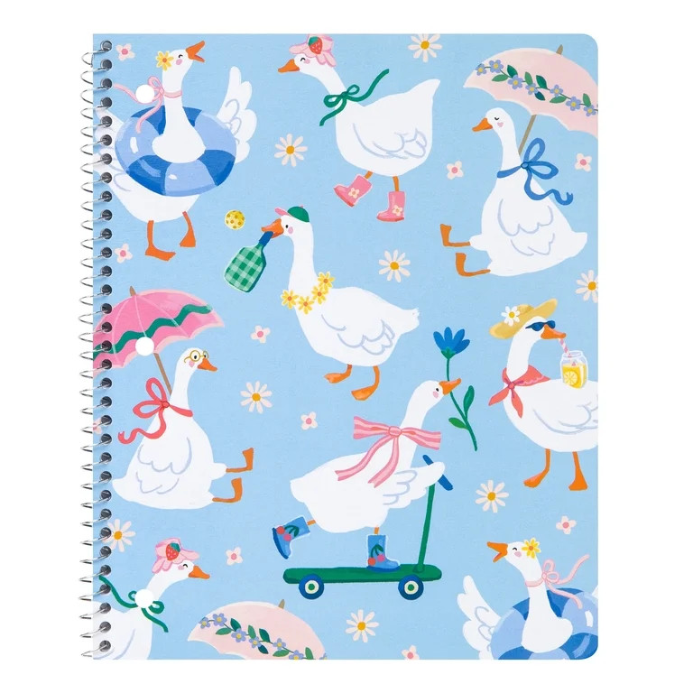 Pen+Gear 1 Subject Notebook, 8.5"x10.5", Blue Fun Goose, 80 Sheets | Walmart (US)