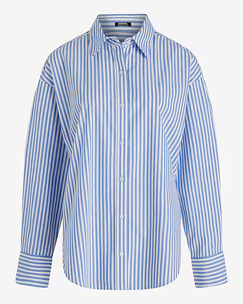 Striped Boyfriend Portofino Shirt | Express