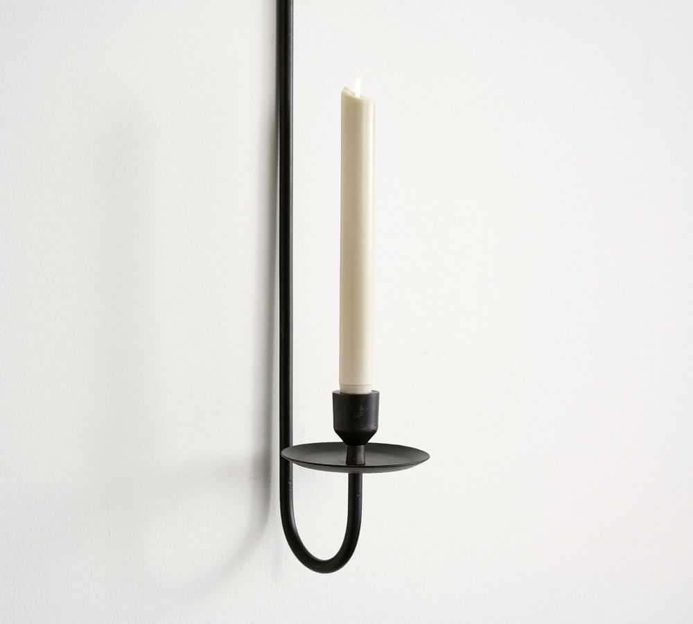 Rio Wall Mount Candleholder, Large, Bronze | Pottery Barn (US)