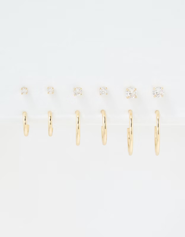 AEO Core Earrings 6-Pack | American Eagle Outfitters (US & CA)