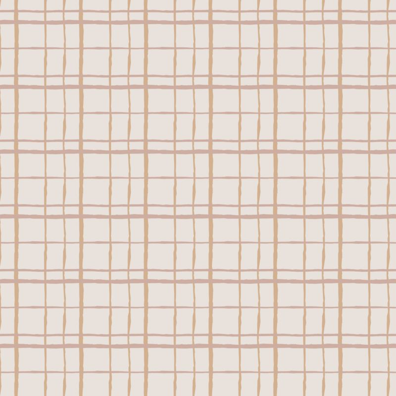 Chasing Paper Plaid Mauve Peel and Stick 8"x10" Wallpaper Swatch | Crate & Kids | Crate & Barrel