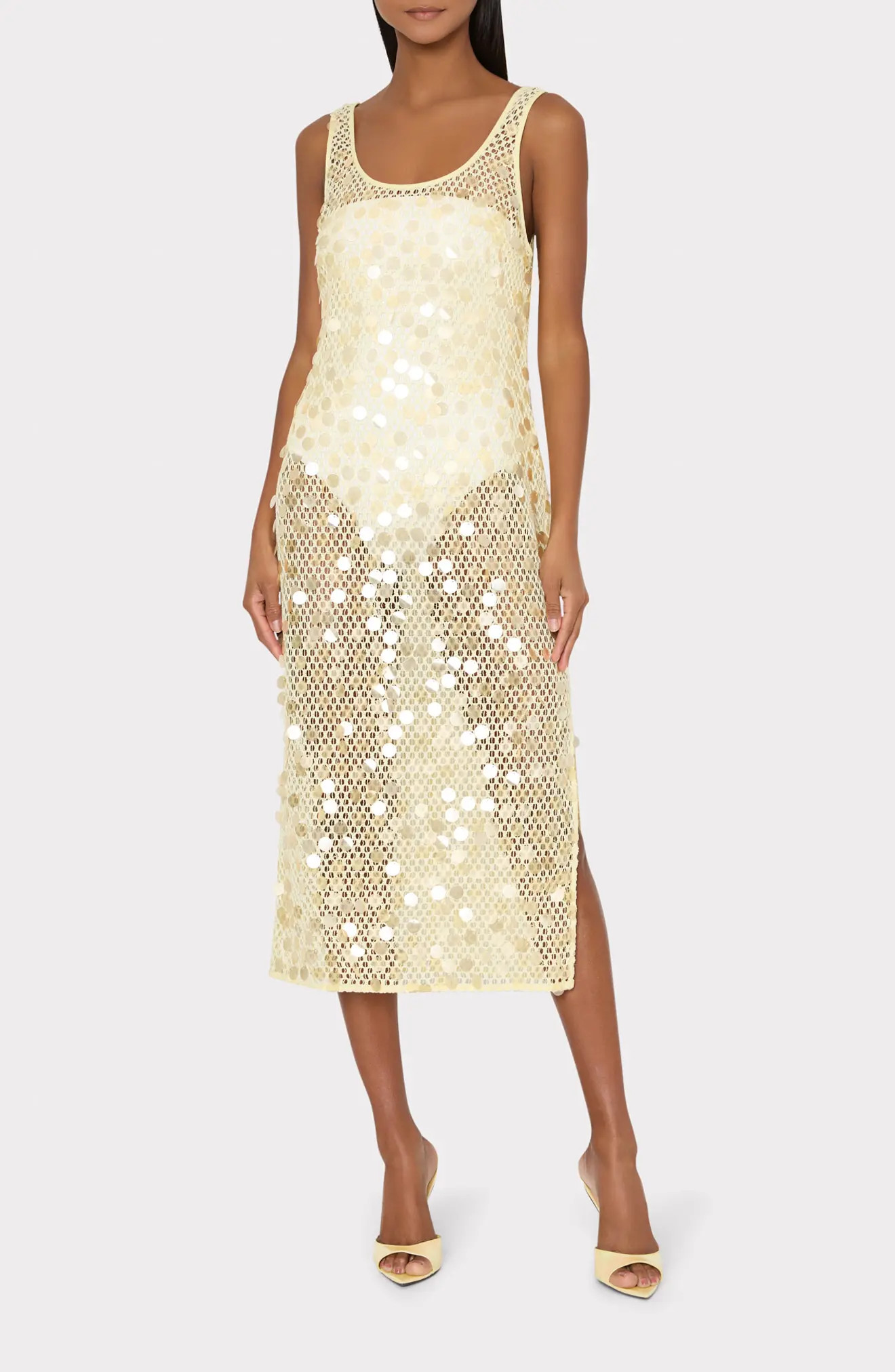 Paillette Sheer Cover-Up Midi Dress (Women) | Nordstrom | Nordstrom