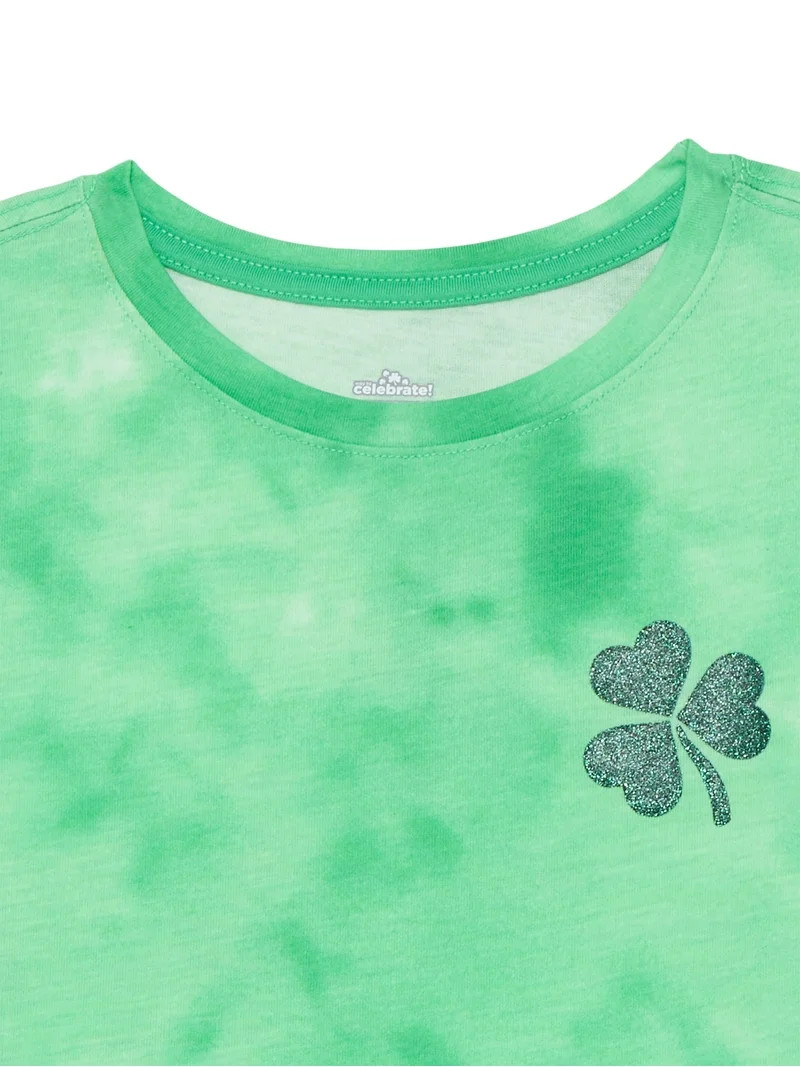 St. Patrick’s Day Girls Short Sleeve T-Shirt from Way To Celebrate, Sizes 4-18 | Walmart (US)