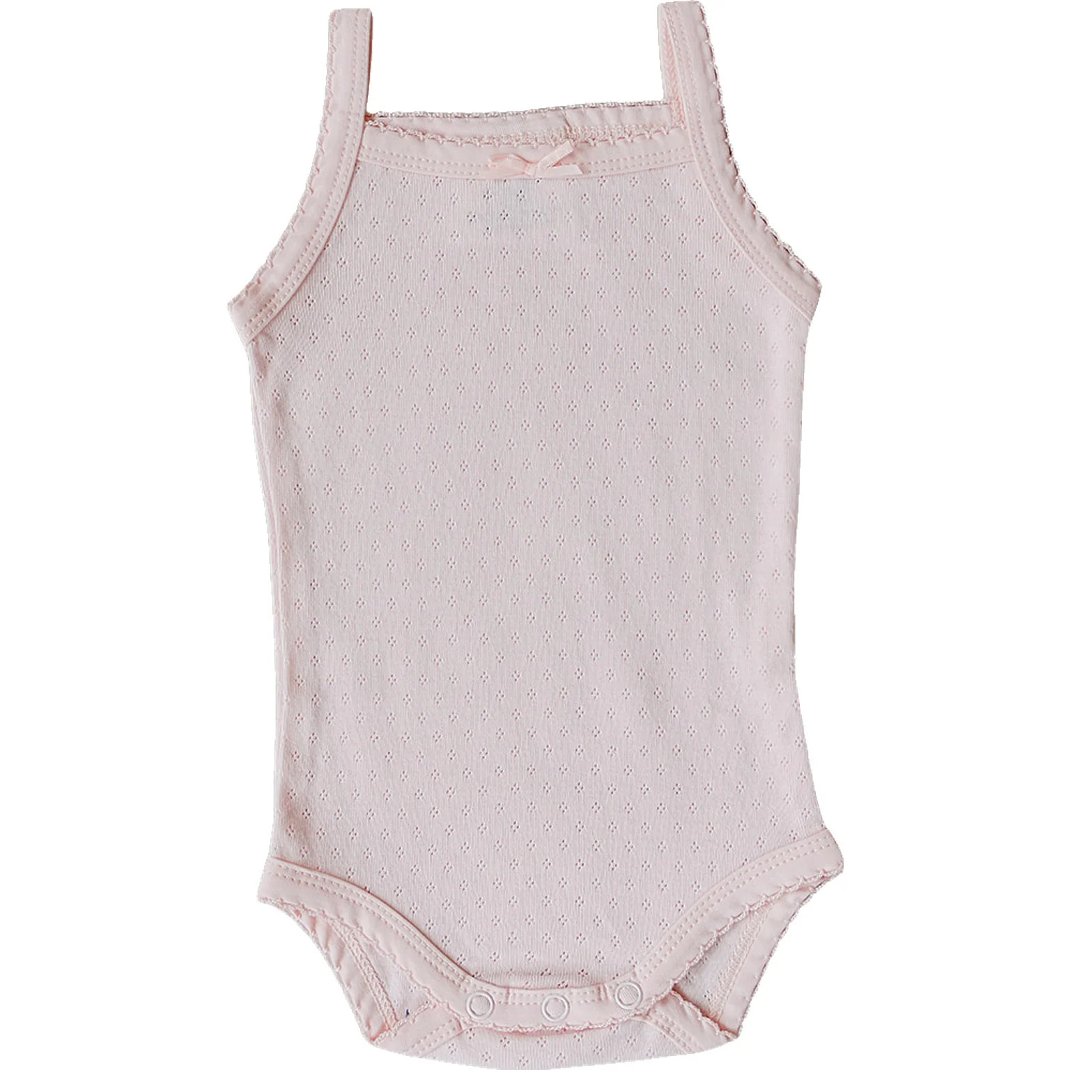 Pink Pointelle Tank Bodysuit | Mebie Baby