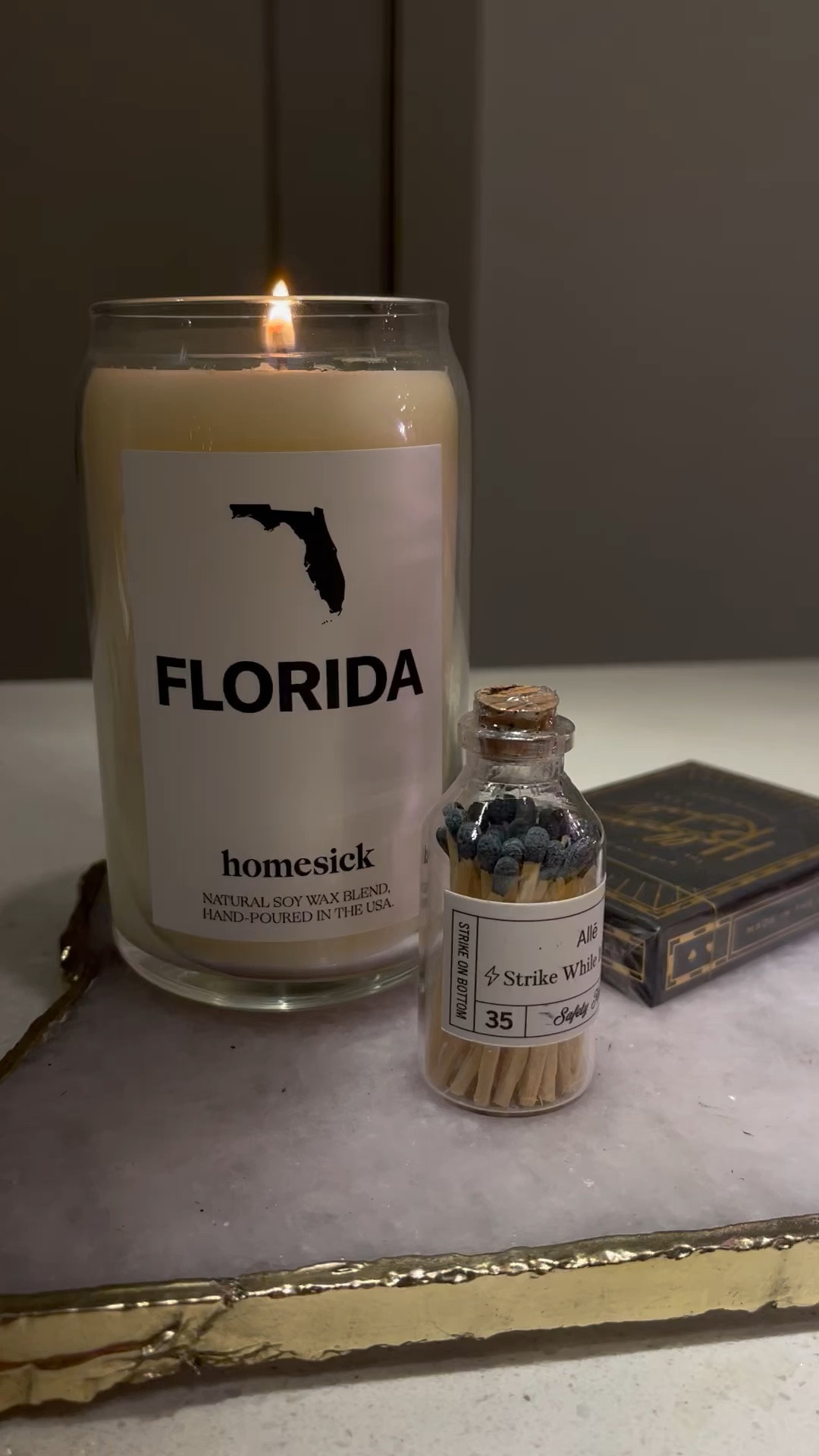 Florida candle, stocking stuffer, gifts for her 