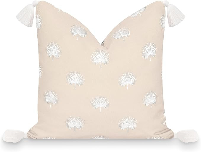 Hofdeco Premium Fall Coastal Patio Indoor Outdoor Pillow Cover Only, 18"x18" Water Repellent for ... | Amazon (US)