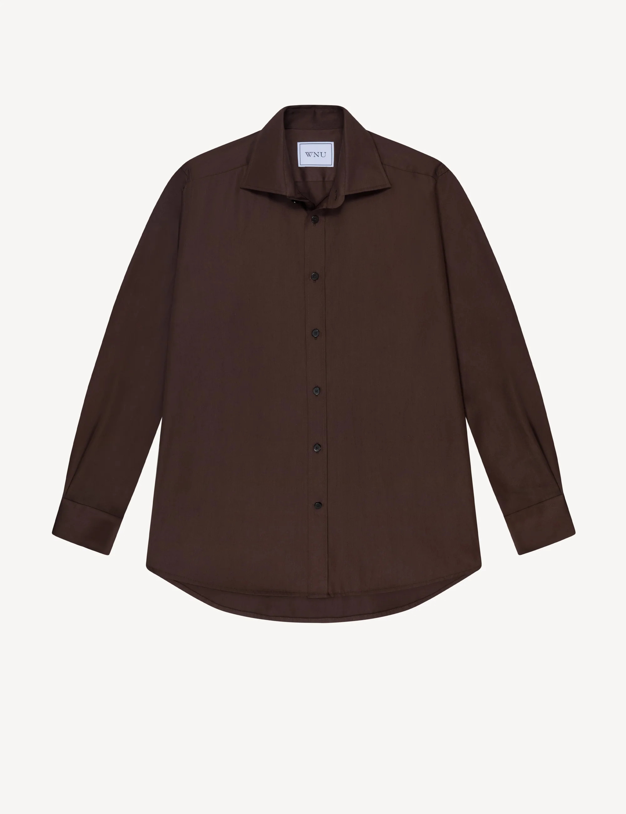 The Boyfriend: Fine Poplin, Chocolate | With Nothing Underneath