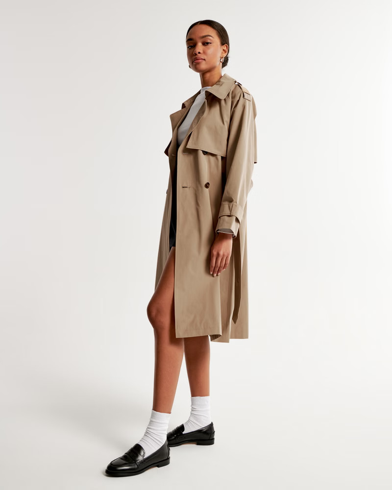 Elevated Trench Coat | Abercrombie & Fitch (US)