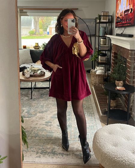 Holiday outfit inspo! 👌🏽 I’m in XS. THE GLOW STICK: it’s Dibs, use code KRISTINA15 for 15% off!

These tights are from Walmart y’all and SO GOOD! dress is SO comfy, add some little shorts underneath if you are worried about a breeze. 

Christmas outfit, Christmas dress, holiday outfit, holiday dress, Thanksgiving outfit, thanksgiving dress, tights, Walmart, free people 

#LTKHolidaySale #LTKHoliday #LTKstyletip