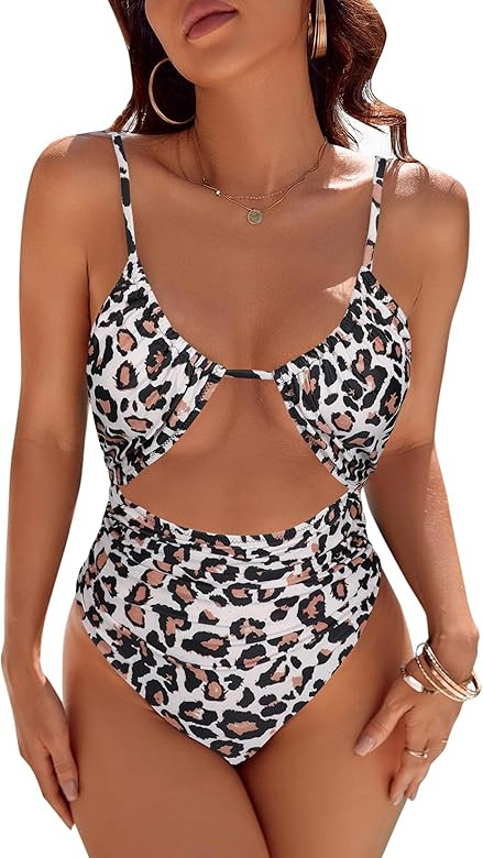 Blooming Jelly Womens One Piece Swimsuit Tummy Control Bathing Suit Sexy Flattering Cheeky High C... | Amazon (US)