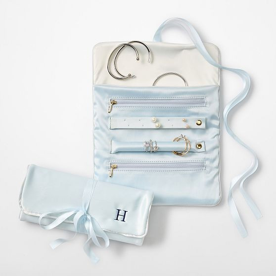 Satin Jewelry Roll Up | Mark and Graham