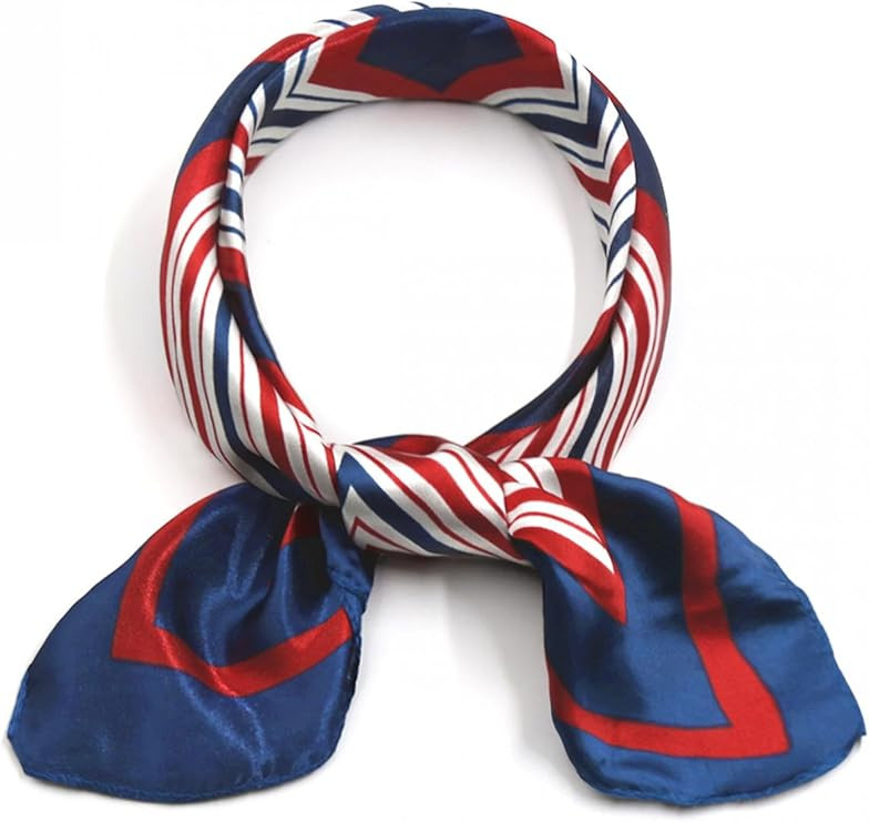 uxcell Women Square Scarf Scarves Leopard Printed Striped Polka Dots Pattern Kerchief Neckerchief | Amazon (US)