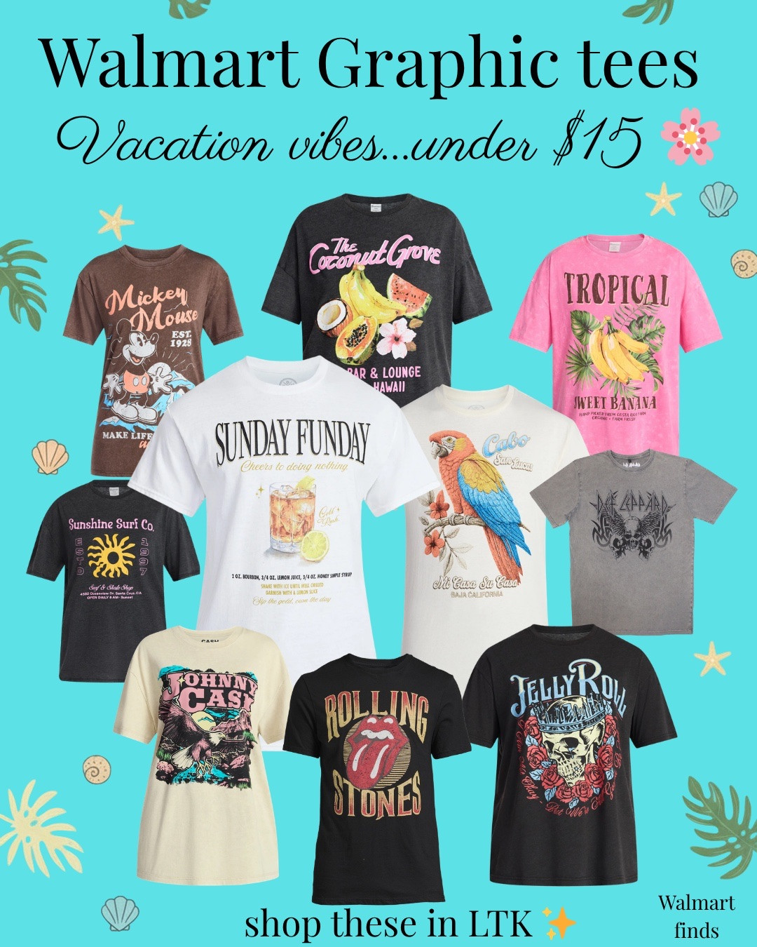 Cute summer graphic tees without boutique prices ☀️🌴

Walmart has SO many fun vacation-inspired tees right now! Tropical graphics, oversized styles, beachy vibes, and trendy summer fashion all under budget 👏 Everything is linked here in my LTK 🛍️

Follow me on LTK for daily Walmart finds, affordable fashion, and casual outfit inspo 🤍

#ltkstyle #graphictees #walmartfashion #summerfashion #vacationstyle #affordablefashion #casualstyle #trendystyle #walmartfinds #summeroutfits #walmartcreator

#LTKOver40 #LTKSaleAlert