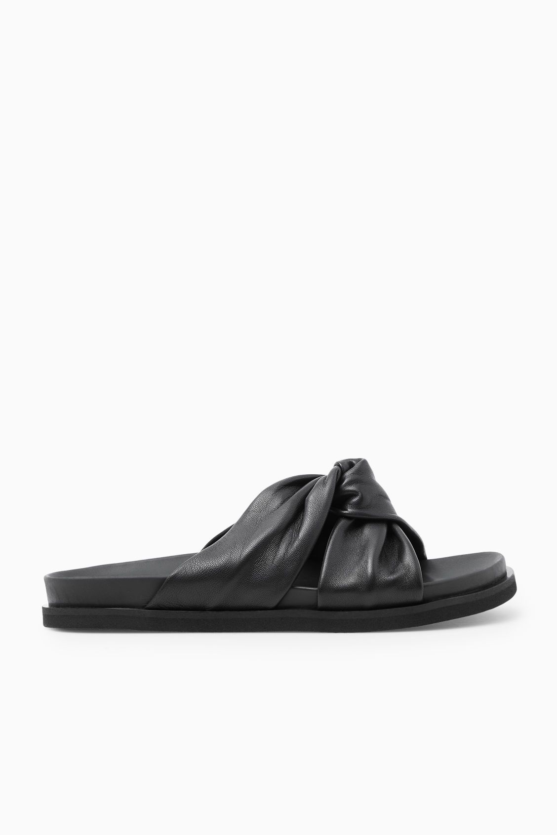 CROSSOVER LEATHER SLIDES | COS UK