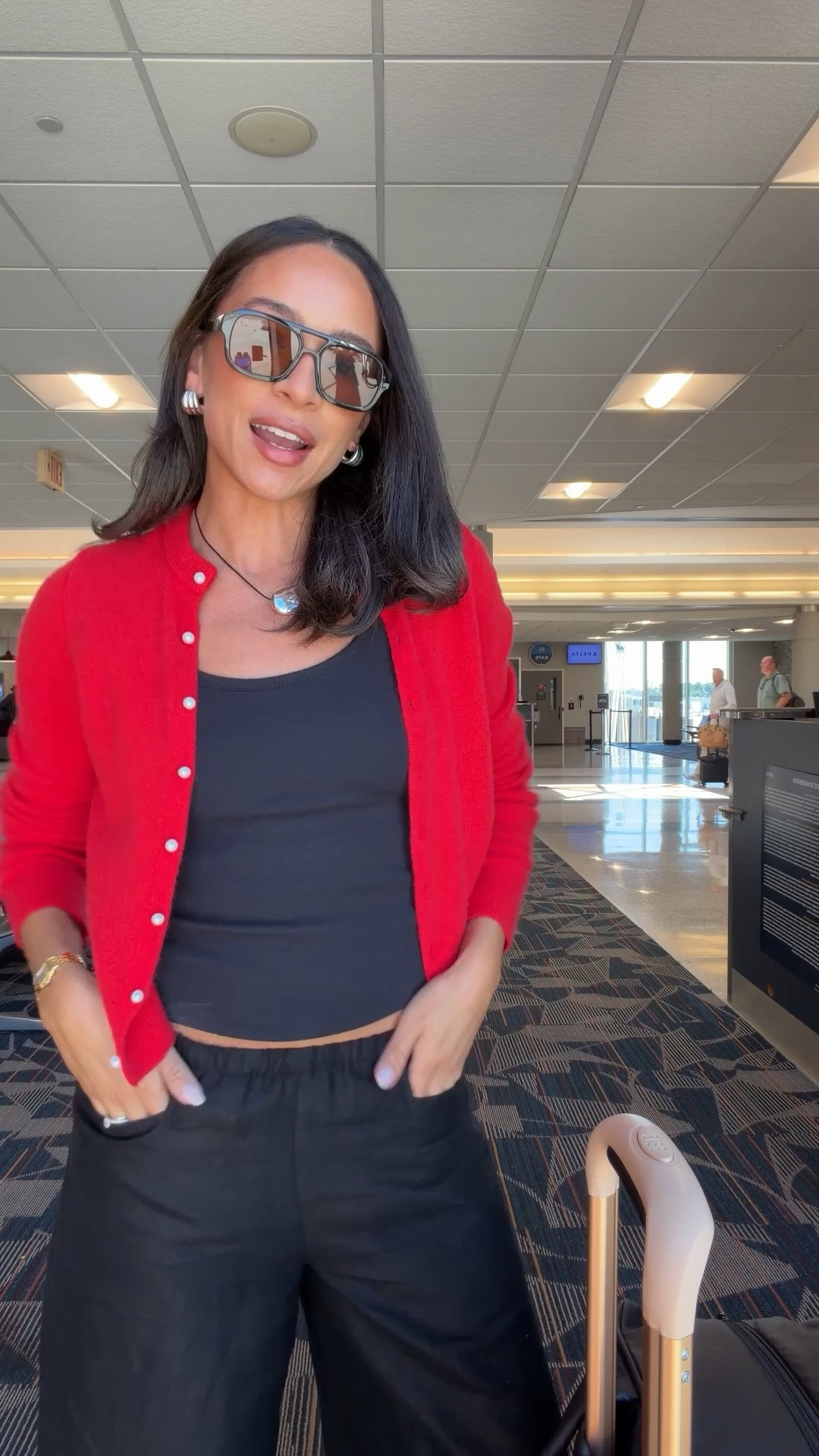 Airport outfit ✈️Wearing the softest cardigan (size S), comfiest linen pants with elastic waist that don’t wrinkle terribly (size S), and bra free tank (size S). Pants are on sale at Aritzia 🙌🏽


Travel outfit

#LTKgrwm #LTKootd #LTKTravel