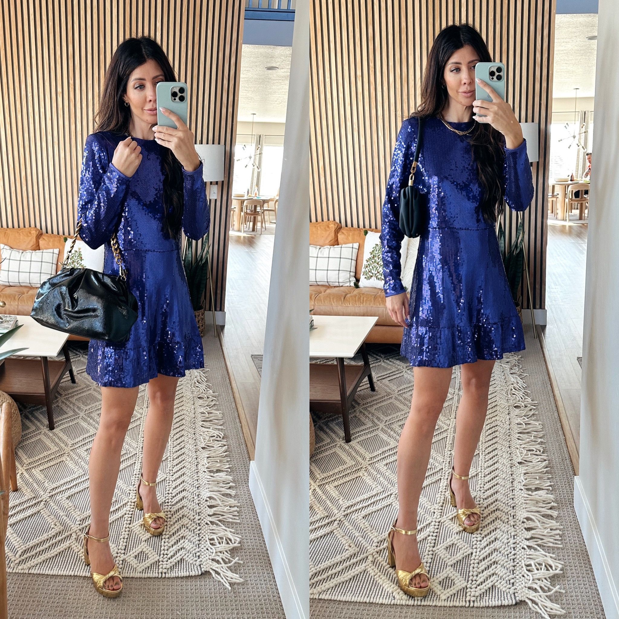 Cutest sequin dress for a holiday party! Wearing the size xs TTS @walmart #walmartfashion #walmartpartner #walmart #holidaydress #sequindress 

#LTKunder50 #LTKSeasonal #LTKHoliday