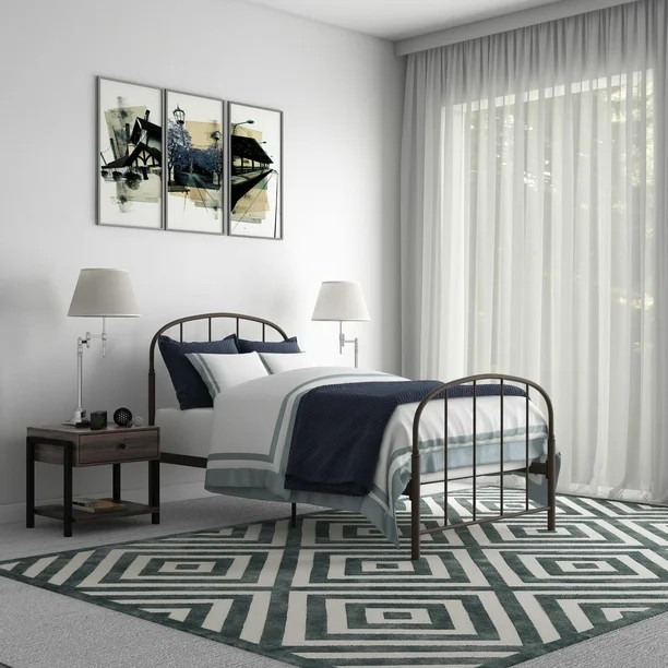 DHP Lafayette Metal Twin Bed, Bronze | Walmart (US)