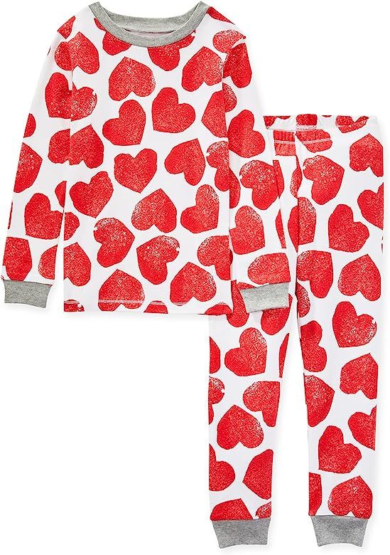 Burt's Bees Baby Baby Girls' Pajamas, Tee and Pant 2-Piece Pj Set, 100% Organic Cotton | Amazon (US)