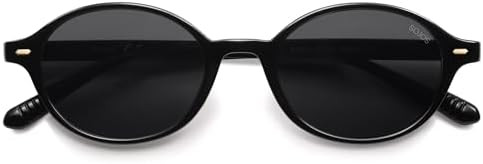 SOJOS Retro Oval Round Polarized Sunglasses Womens Mens, Small Chic Vintage Trendy Sunnies SJ2611 | Amazon (US)