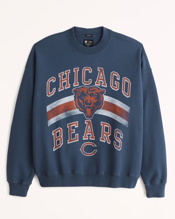 Chicago Bears Graphic Crew Sweatshirt | Abercrombie & Fitch (US)