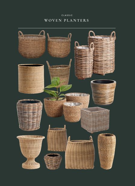 Classic woven planters for spring & summer 

#LTKSeasonal #LTKhome