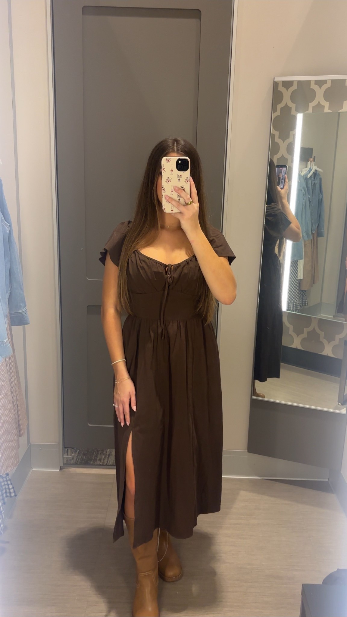 brown midi dress. western dress. country concert outfit. target dress. 

#LTKSaleAlert