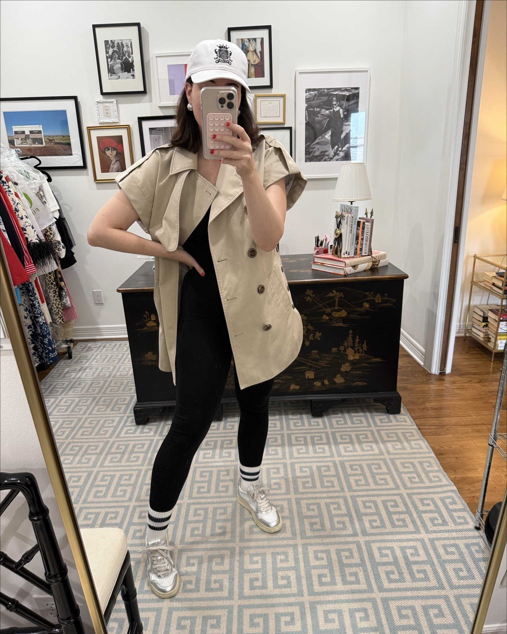 Love this trench vest so much! I’m wearing the medium in the vest & the bodysuit. Sneakers run true  

#LTKOver40 #LTKFindsUnder100 #LTKActive