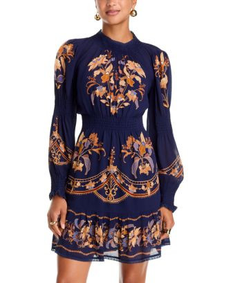 Liz Smocked Mini Dress | Bloomingdale's (US)