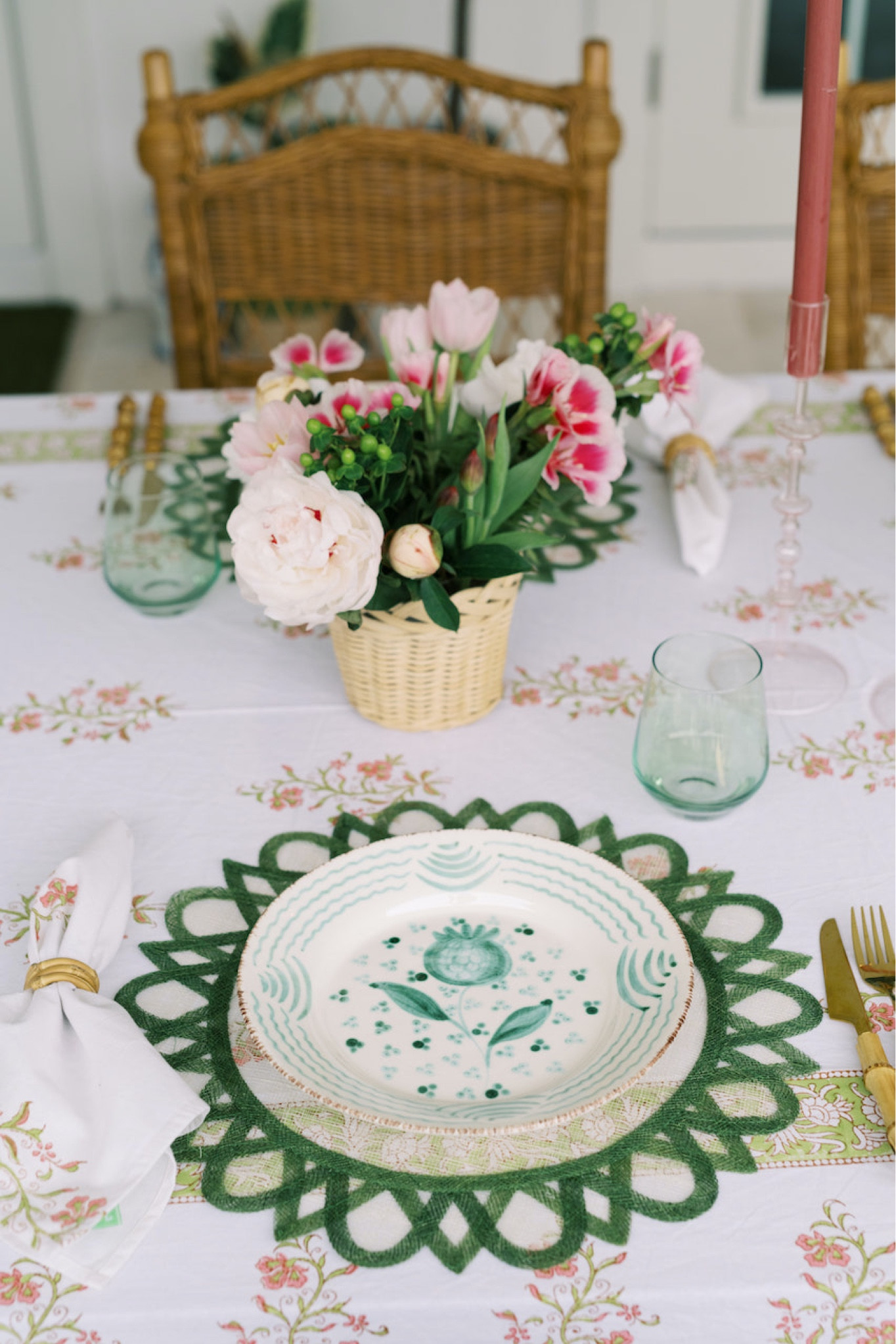 Pink and green tablescape 💞

#LTKhome #LTKstyletip #LTKunder100