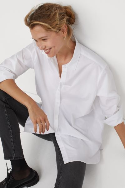 Cotton shirt | H&M (UK, MY, IN, SG, PH, TW, HK)