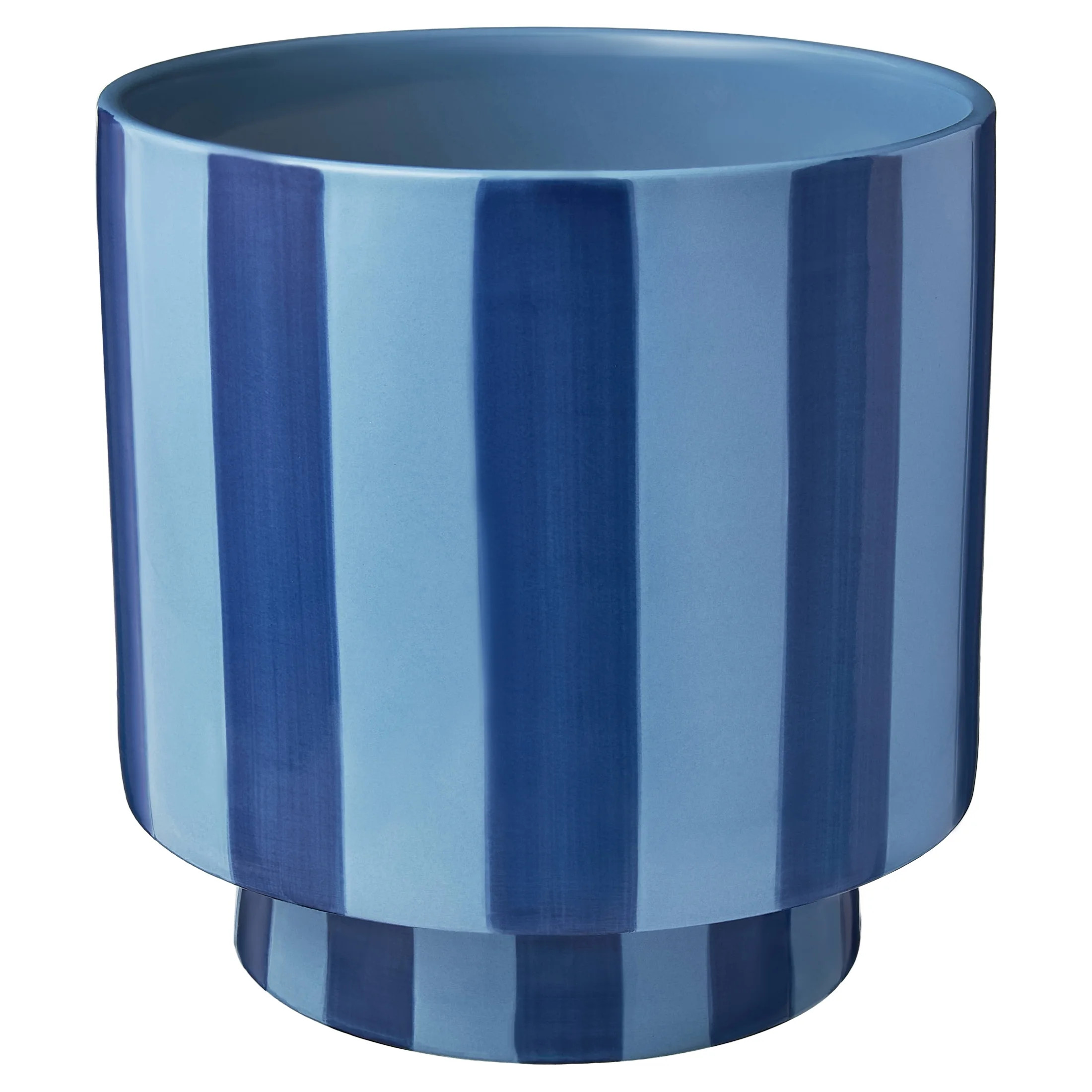 Mainstays Lauren 8" Round Blue Paradise and Royal Blue Ceramic Planter | Walmart (US)