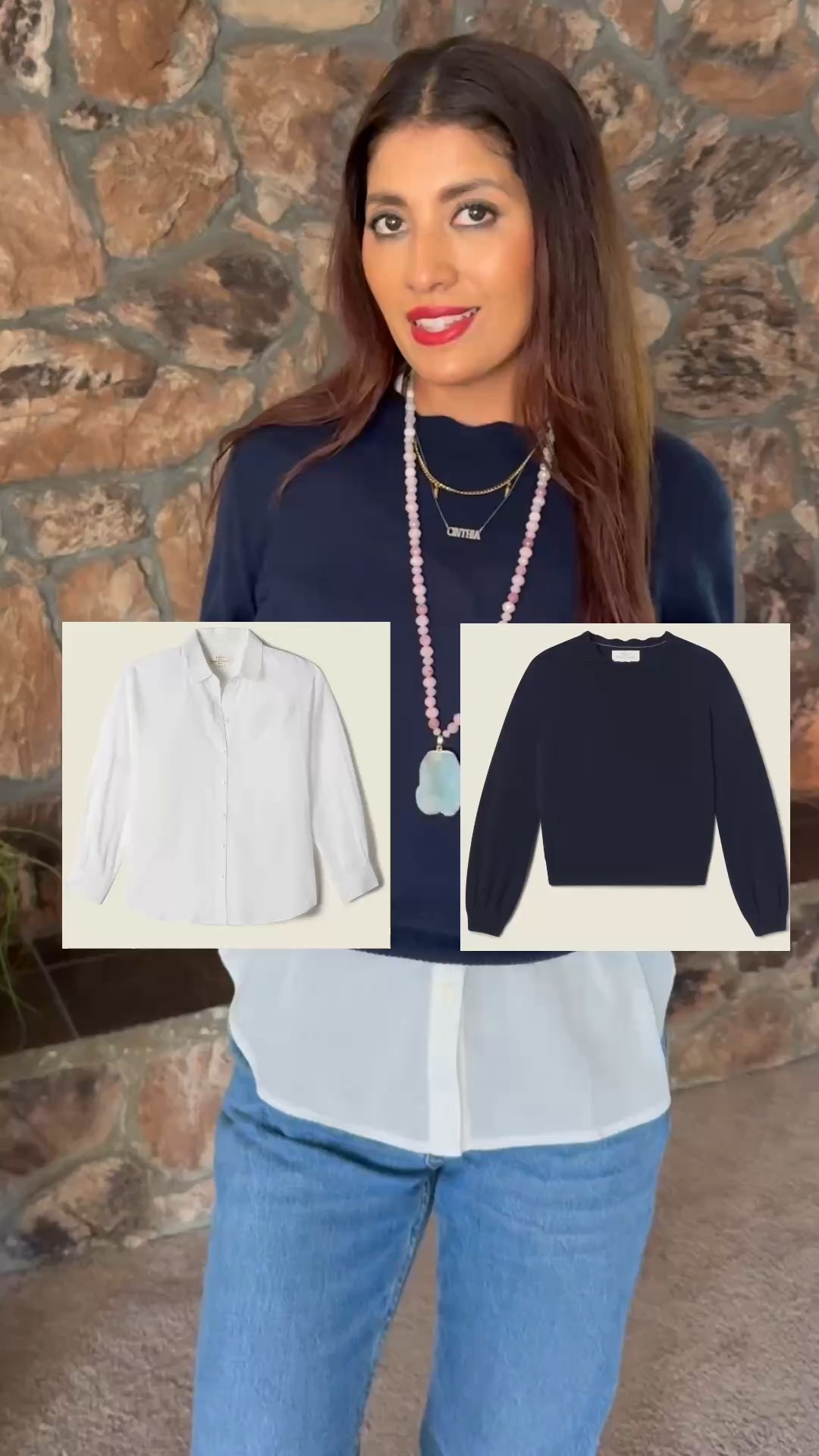 Obsessed with these new Trovata pieces 🤍 The luxury cashmere sweater paired with the oversized boyfriend button-down is the perfect elevated everyday combo. Easy to dress up or down—I styled mine casually with jeans, clogs, and a chic crossbody bag for an effortless, polished look. Timeless, cozy, and so versatile—these are staples you’ll wear on repeat.
Size XS

Trovata outfit, cashmere sweater women, oversized boyfriend shirt, button down shirt women, elevated casual outfit, chic everyday style, classic capsule wardrobe, neutral outfit ideas, dress up or down outfit, fall wardrobe staples, cozy luxury style, casual chic outfit, jeans outfit women, clogs outfit, crossbody bag outfit, effortless style, timeless fashion, minimal style outfit, everyday wear women

#LTKPlusSize #LTKootd #LTKTall