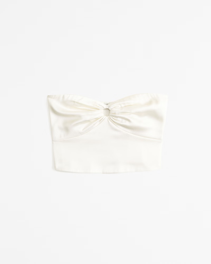 Strapless Satin Set Top | Abercrombie & Fitch (US)