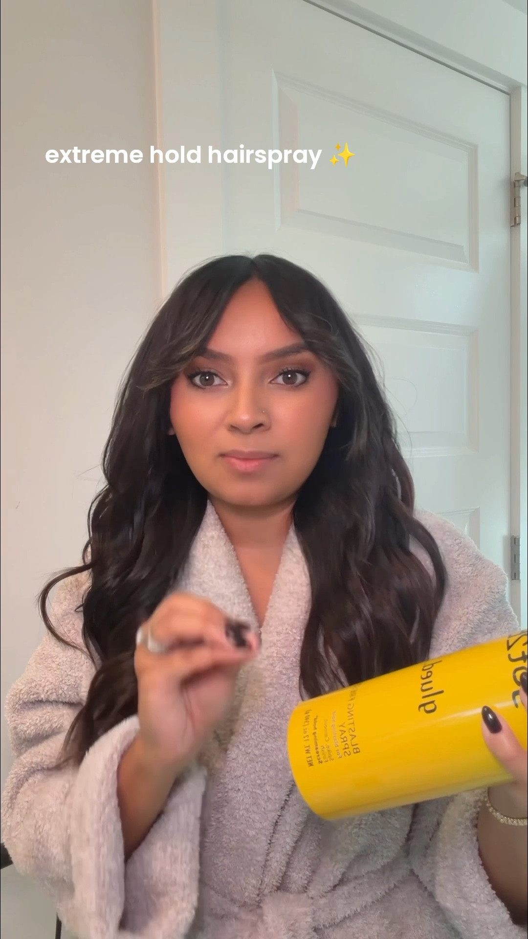 Extreme hold hairspray that I use on my bangs!
Robe size 1 

#LTKStyleTip #LTKBeauty #LTKPetite