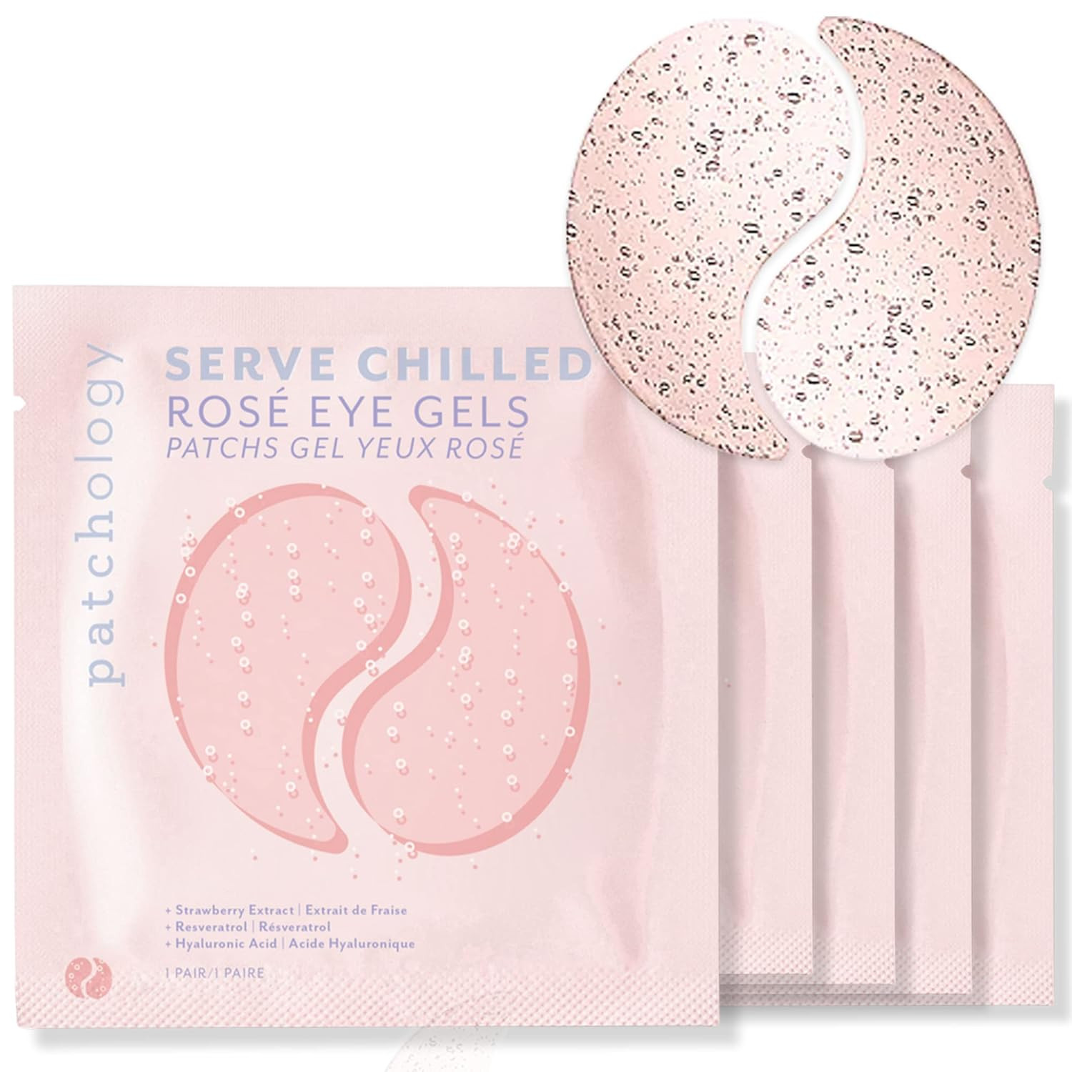 Patchology Serve Chilled Rosé Hydrating Under Eye Patches for Dark Circles, Beauty & Personal Ca... | Amazon (US)