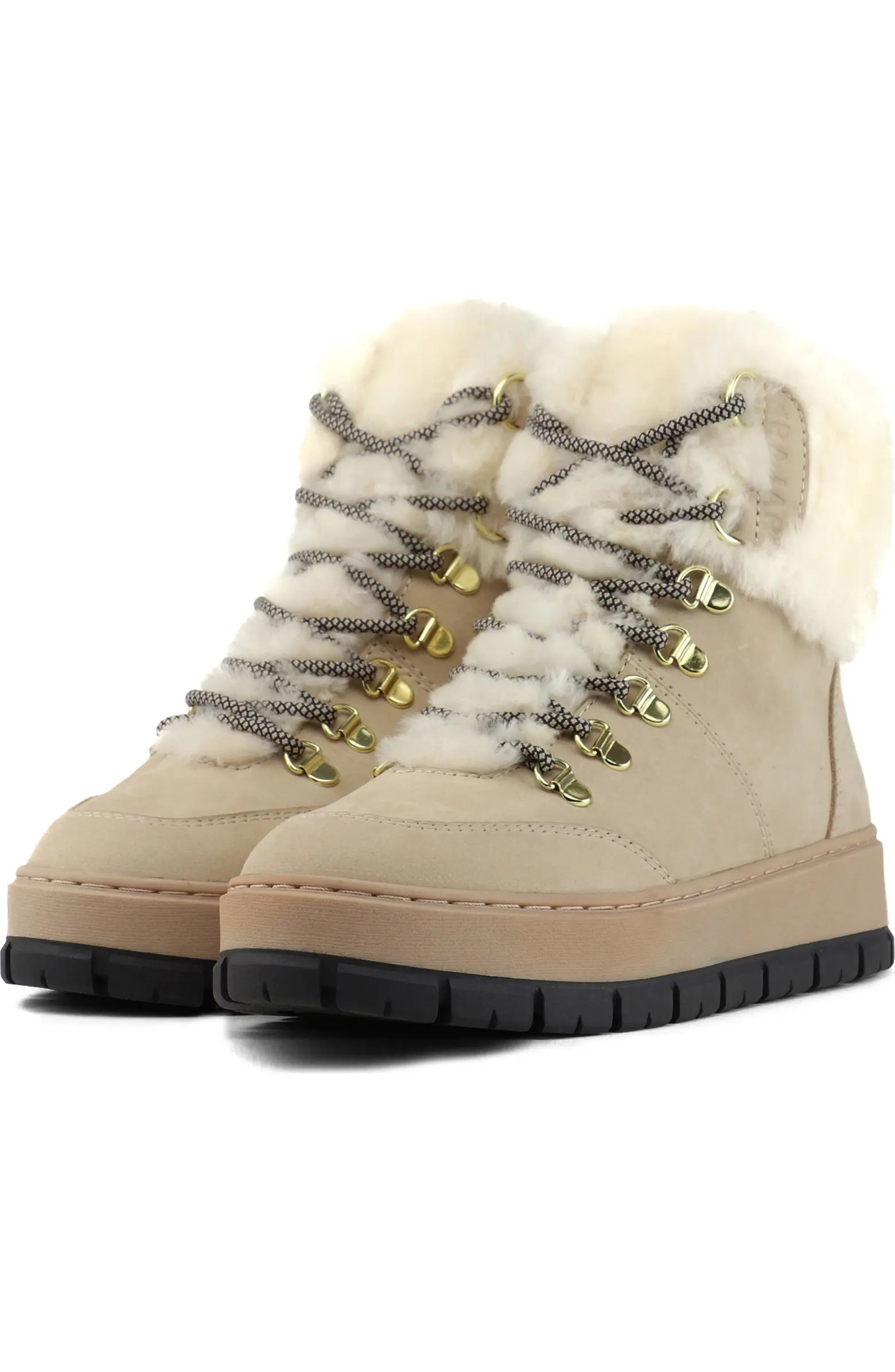 Chalet Faux Shearling Waterproof Bootie (Women) | Nordstrom