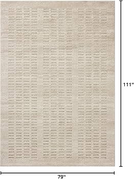 Loloi Amber Lewis Monty Collection MOT-03 Ivory/Beige 6'-7" x 9'-3", .50" Pile Height, Area Rug | Amazon (US)
